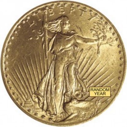 U.S. $20 Saint Gaudens Obverse Random Date