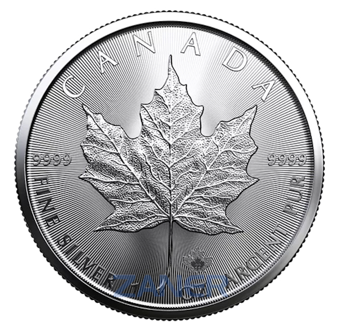 Canadian Silver Maple Leaf 1 Ounce Bullion Coin Reverse Random Year
