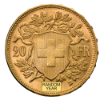 Swiss 20 franc Vreneli Reverse