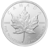 Canadian Palladium Maple Leaf Reverse Random Year