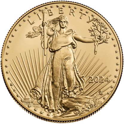 2024 American Gold Eagle Bullion Coin, 1 Troy ounce Obverse