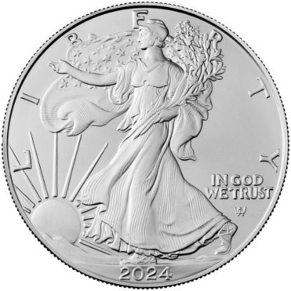 2024 American Silver Eagle Bullion Coin Obverse