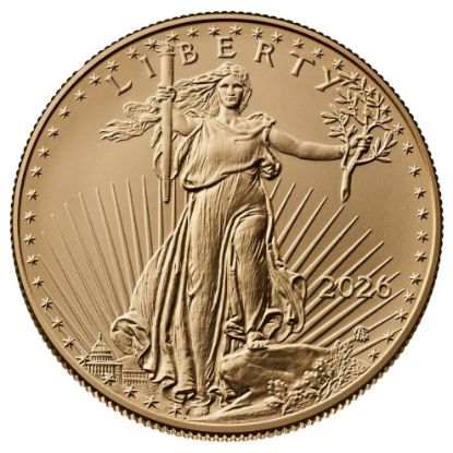 2026 American Gold Eagle Bullion Coin, 1 Troy ounce Obverse
