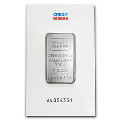 Picture of Palladium Bar 1 oz Name Brand .999+ Fine